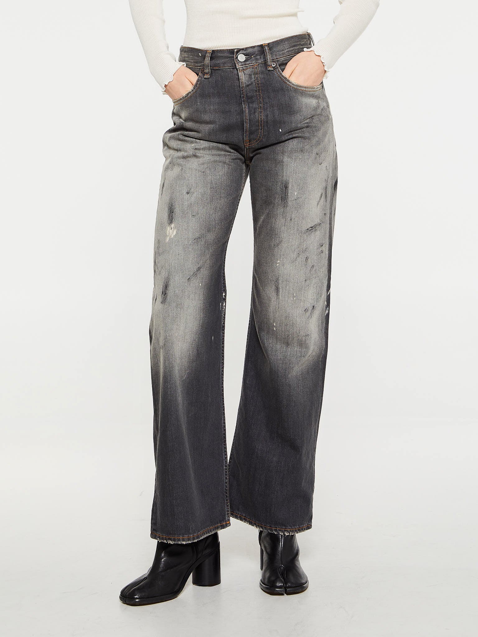 Acne Studios - 2021F Loose Fit Jeans in Black Trafalgar – Stoy