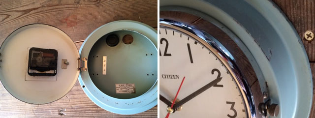 ビンテージ シチズン/CITIZEN 船舶用時計 壁掛時計 昭和レトロ
