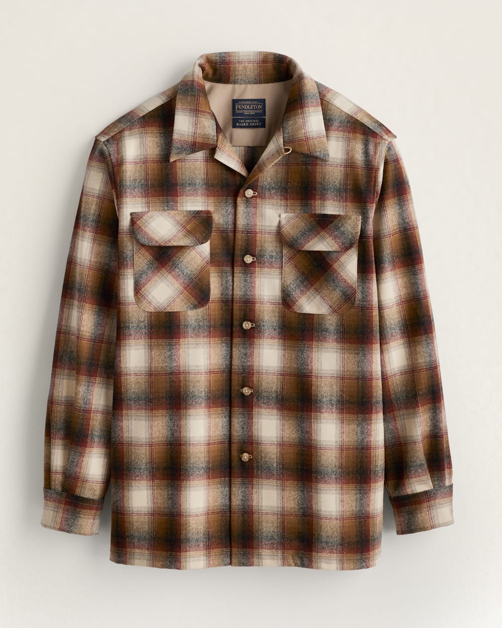 Pendleton MEN'S PLAID BOARD SHIRT - COPPER/BROWN OMBRE | Sun