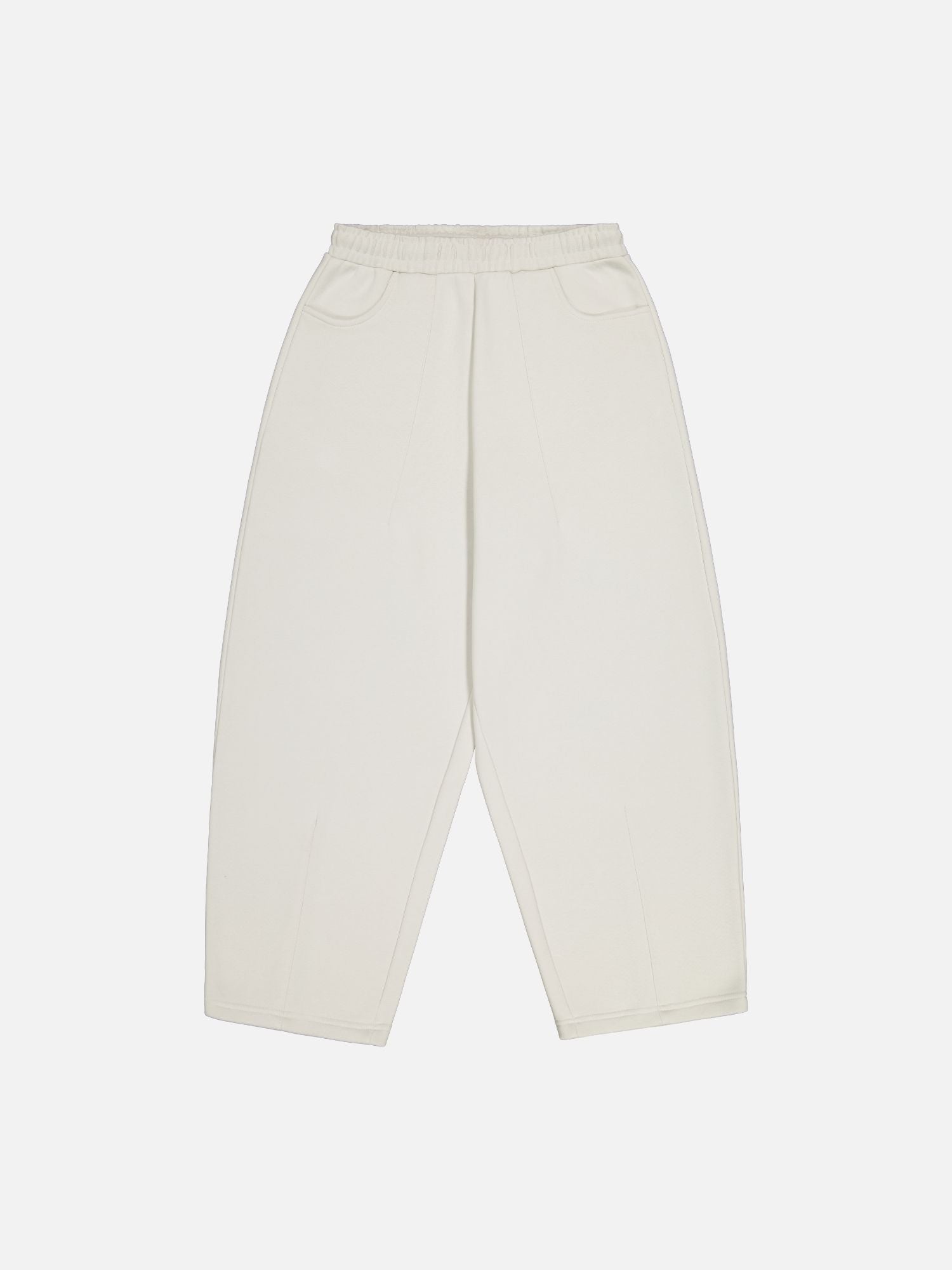 COZY STRAIGHT LEG SWEATS - CHALK