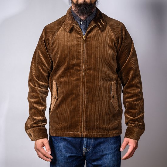 スイングトップ 太畝コール天 ブラウン (Dog Ear Jacket 8 Wale