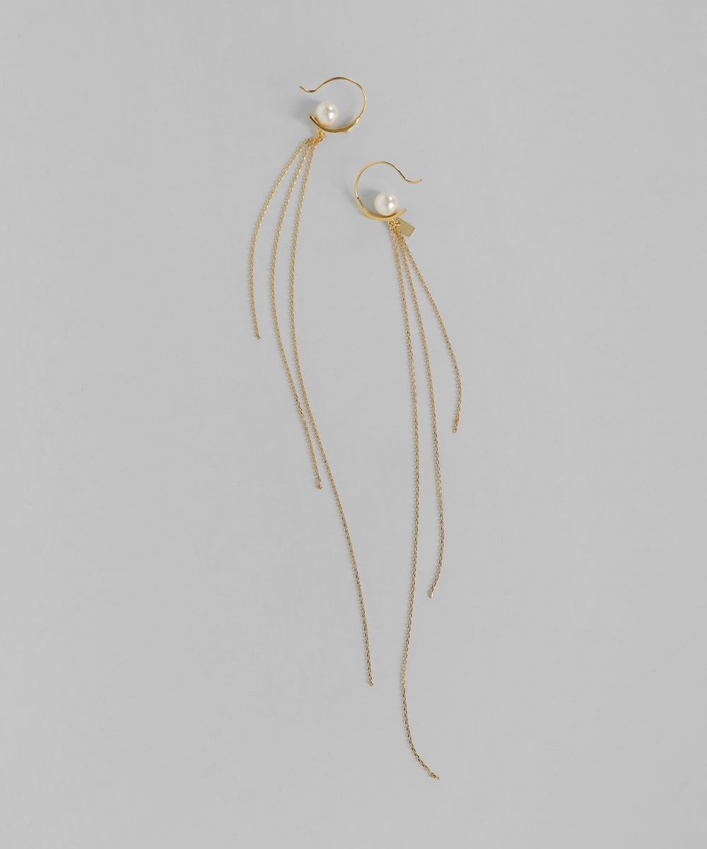 mimi33】パールのチェーンロングピアス[Sheerchic]｜SANPO ONLINE