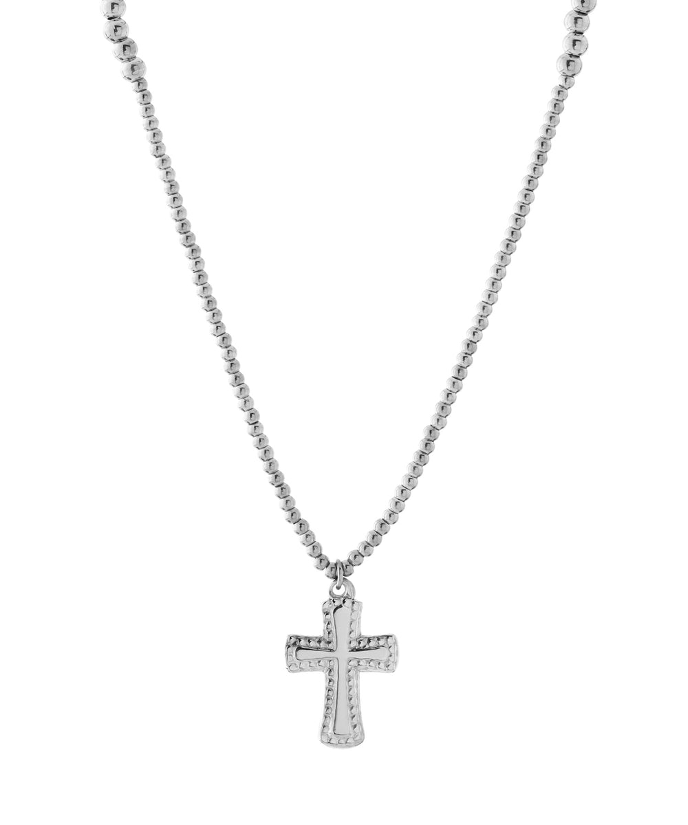 ANEMONE】【ステンレス】クロスネックレス｜アネモネ・シエナロゼ