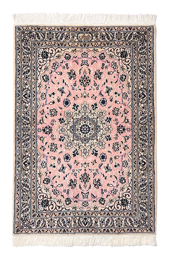ペルシャ絨毯 ナイン産 ウール 約82cm x 119cm｜SATHI RUGS