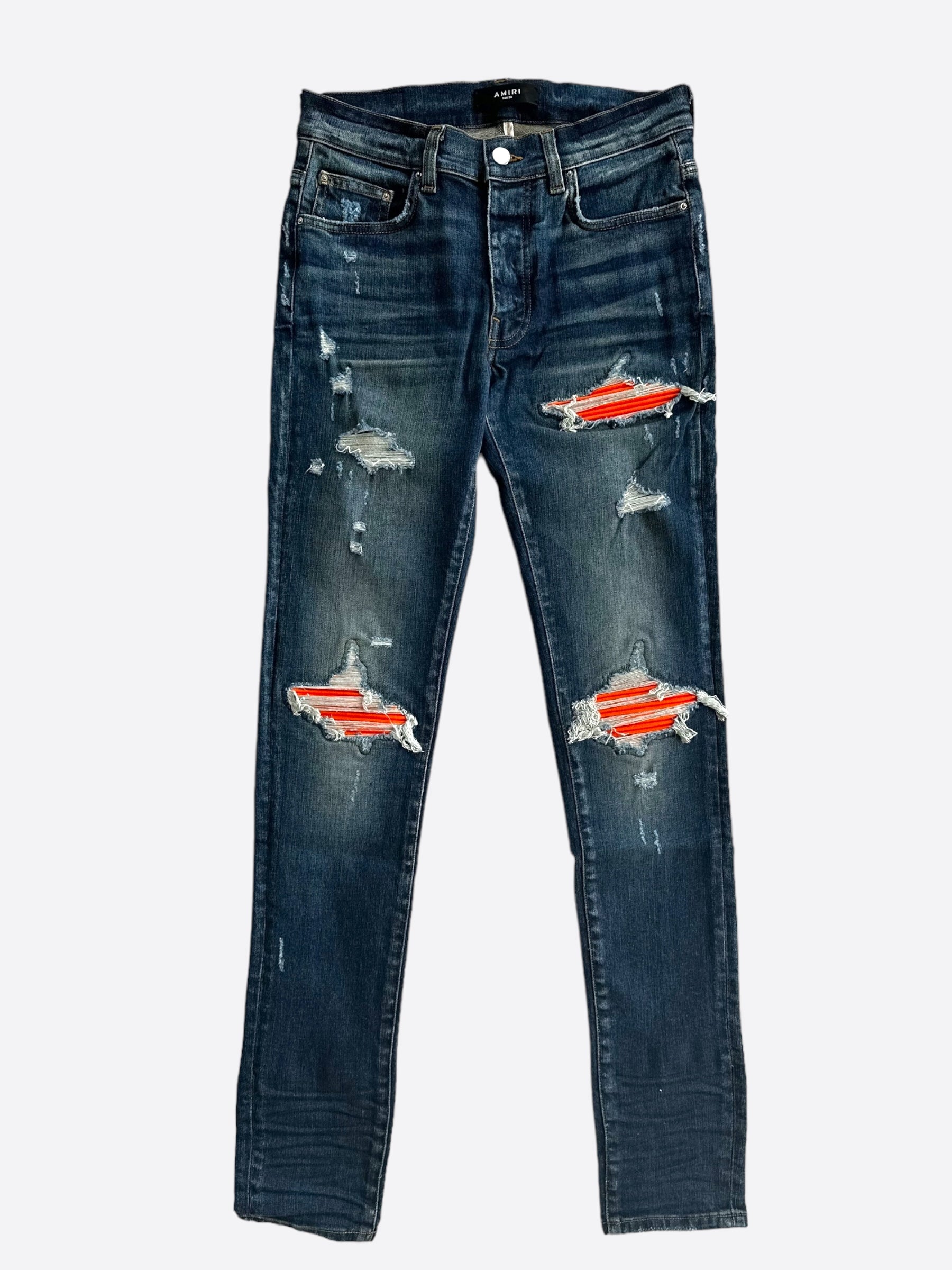 Amiri Blue & Orange MX1 Jeans – Savonches