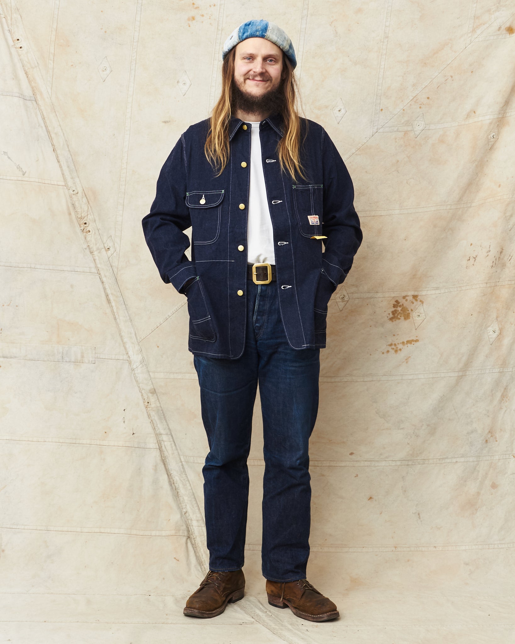 Sugar Cane & Co. 11oz. Blue Denim Work Coat SC15655 – Second Sunrise