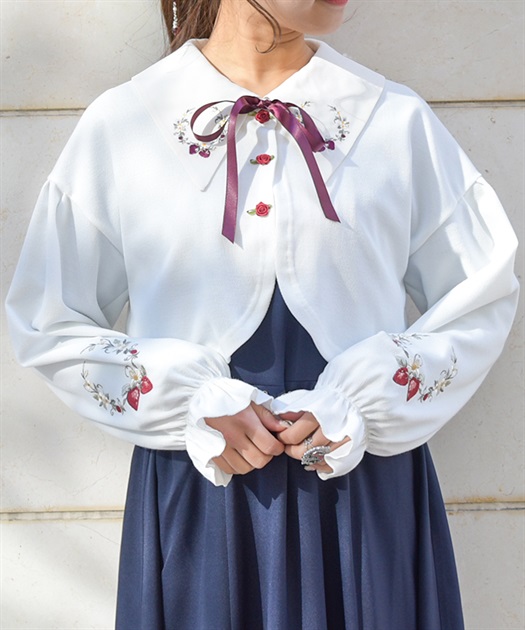 ストロベリー刺繍ボレロ | axes femme online shop