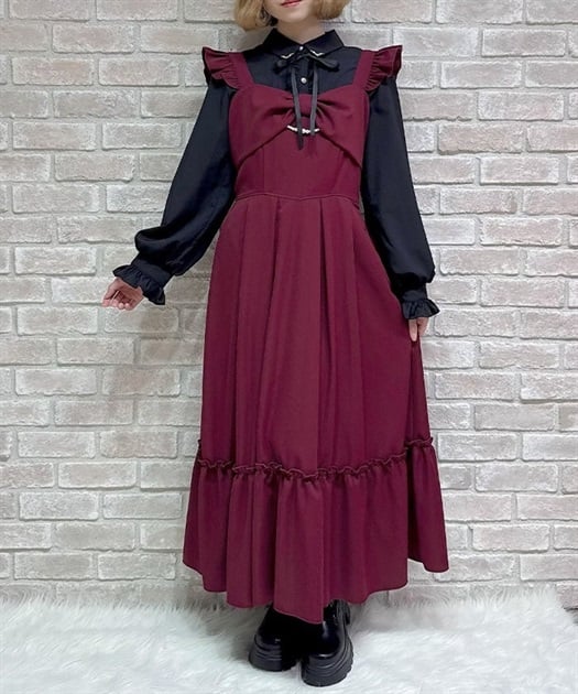 リボンデザインロングジャンスカ【期間限定価格】 | axes femme online