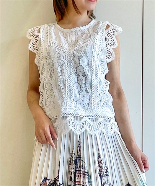 総レースブラウス | purple label -outlet- | axes femme online shop