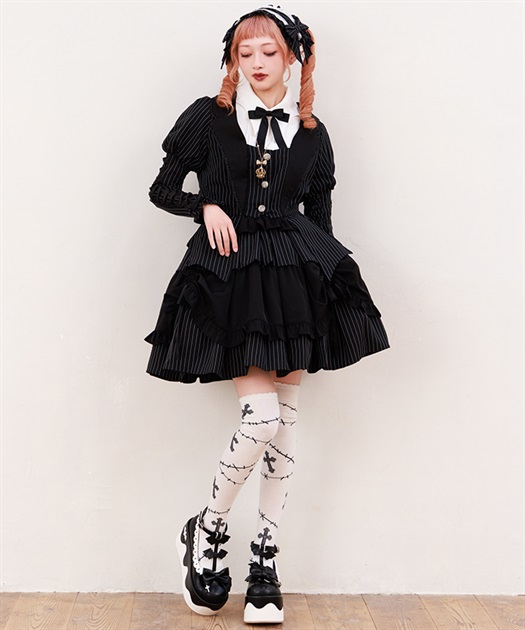 ストライプフリルスカート | Chalmiere | axes femme onlineshop