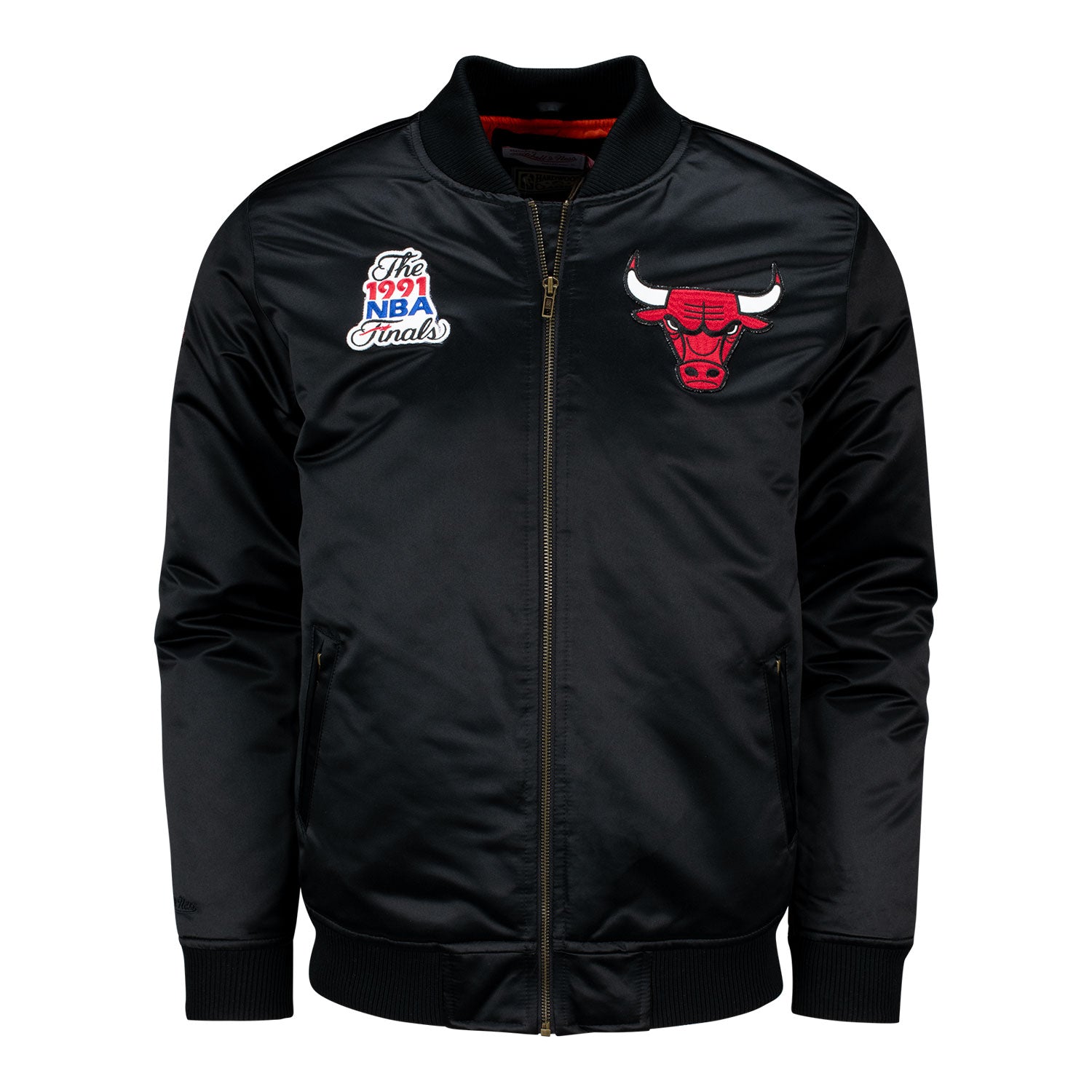 Chicago Bulls Mitchell & Ness Satin Bomber Jacket – Official