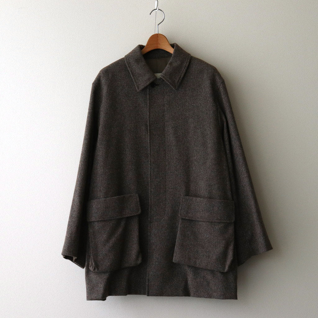 Rambling Wool Coverall Jacket #Brown [6043-2506] – Diffusion