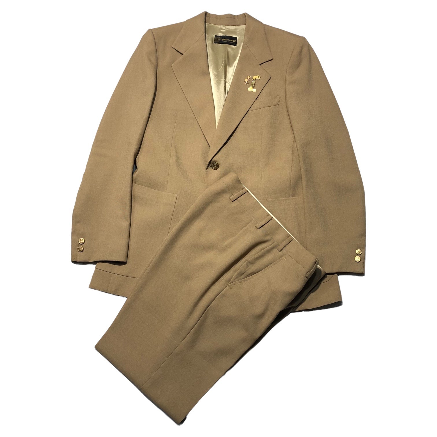 Pierre Cardin(ピエールカルダン) 70's gold button blazer setup suit