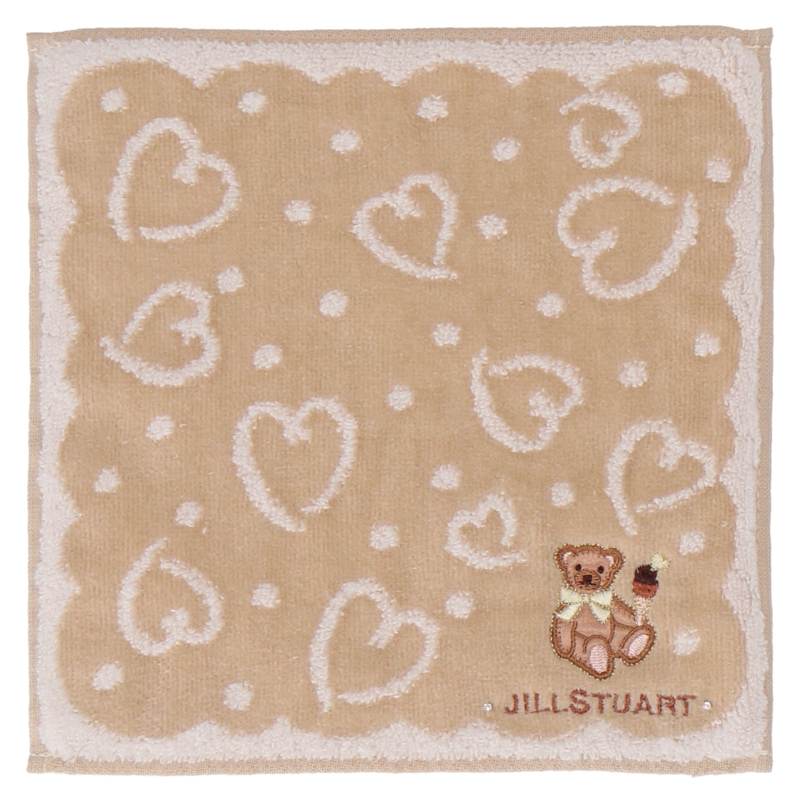 タオルハンカチ ベアwithアイスクリーム #092b ベージュ – INTERMODE