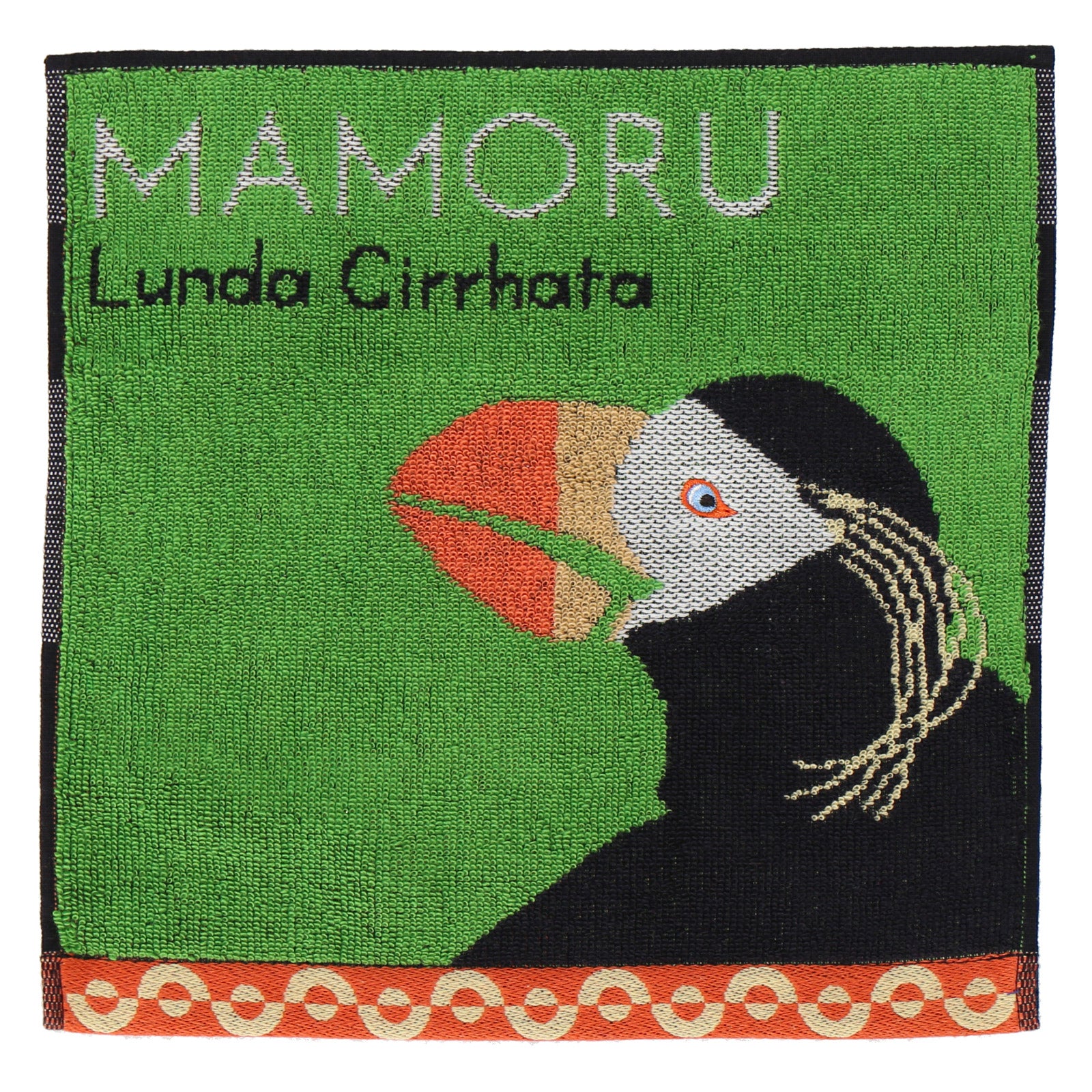 タオルハンカチ #109g グリーン エトピリカ – INTERMODE KAWABE