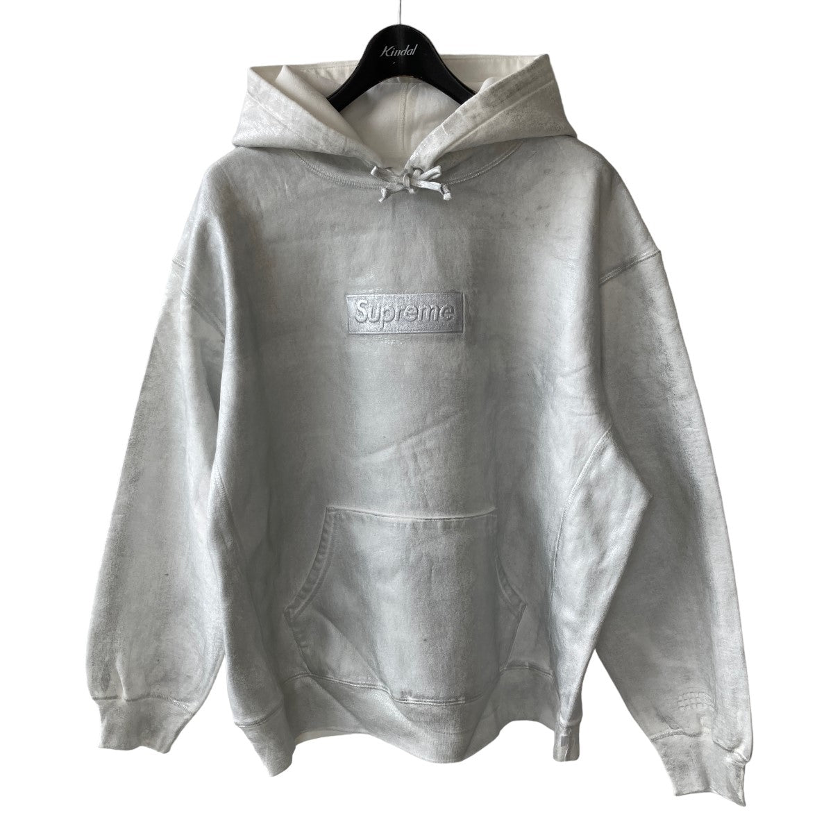 SUPREME×MM6 Maison Margiela 24SSMM6 Foil Box Logo Hooded