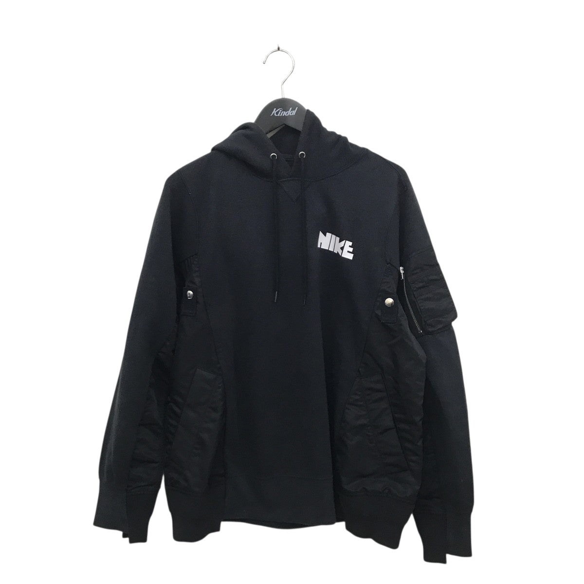 NIKE×sacai 20AW再構築プルオーバーパーカードッキングパーカーCW2419