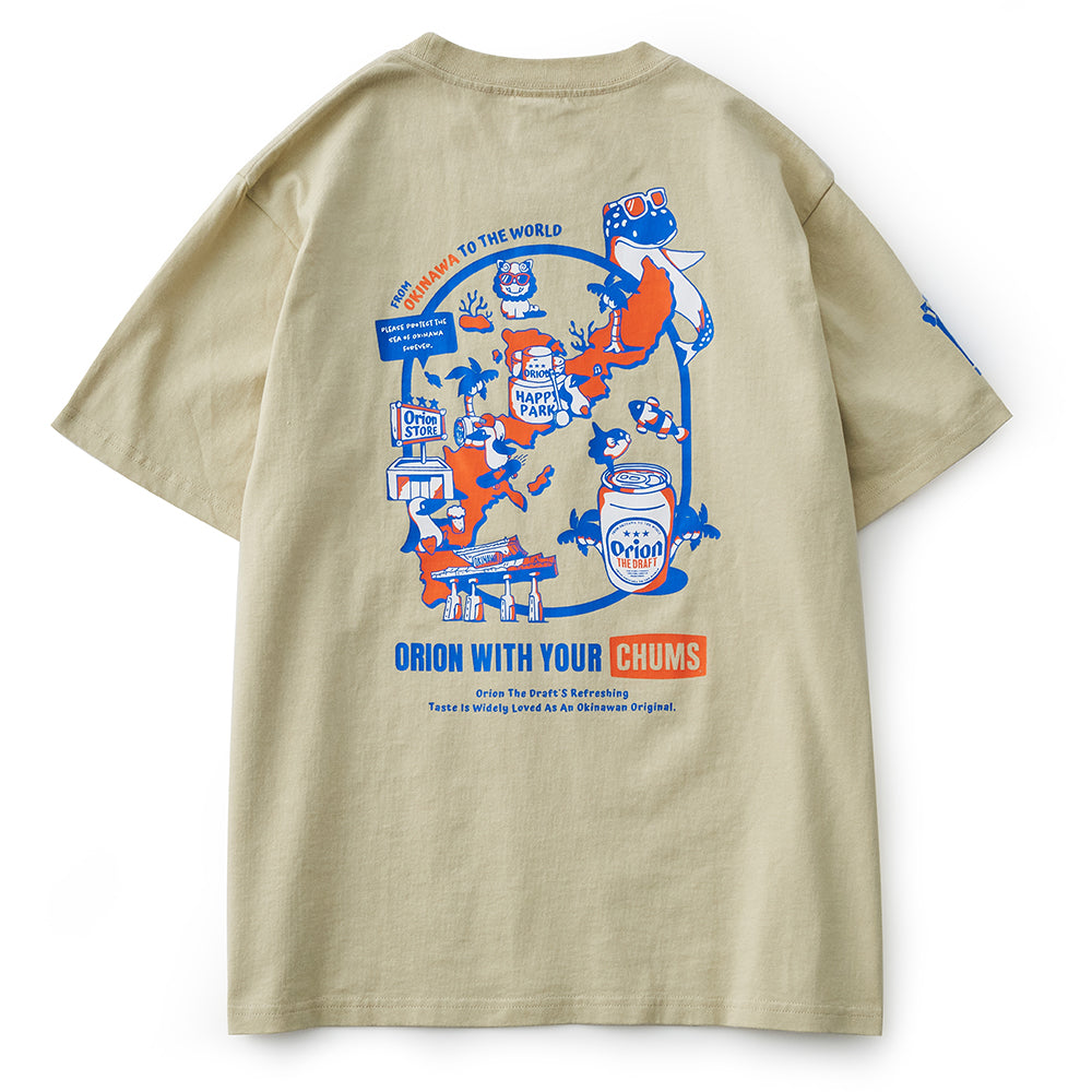 チャムスコラボ】OKINAWA CALLING T-Shirt GREIGE – オリオンビール