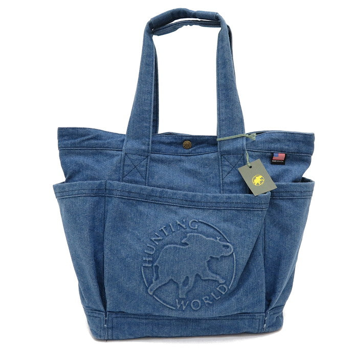 HUNTING WORLD/ハンティングワールド】 トートバッグ デニム ブルー