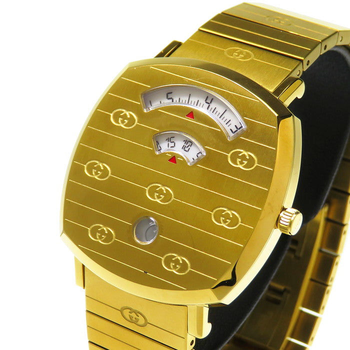 GUCCI/グッチ】 157.3 グリップ 腕時計 GP クオーツ ゴールド ユニ