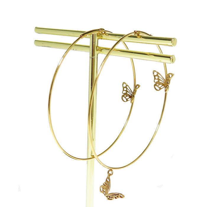 STAR JEWELRY/スタージュエリー】 バタフライ/蝶 フープ