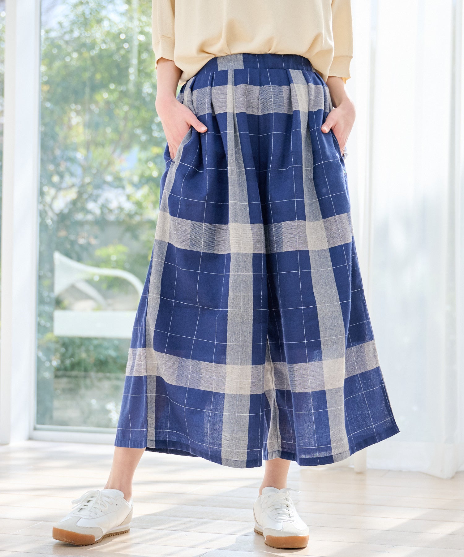 ビックチェックフレアパンツ（その他パンツ/レディース）｜アーノルド