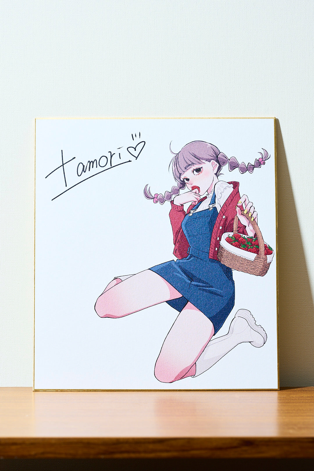 田森「サイン入り色紙＋アクキーセット」《Wonst Summer Collection23'》