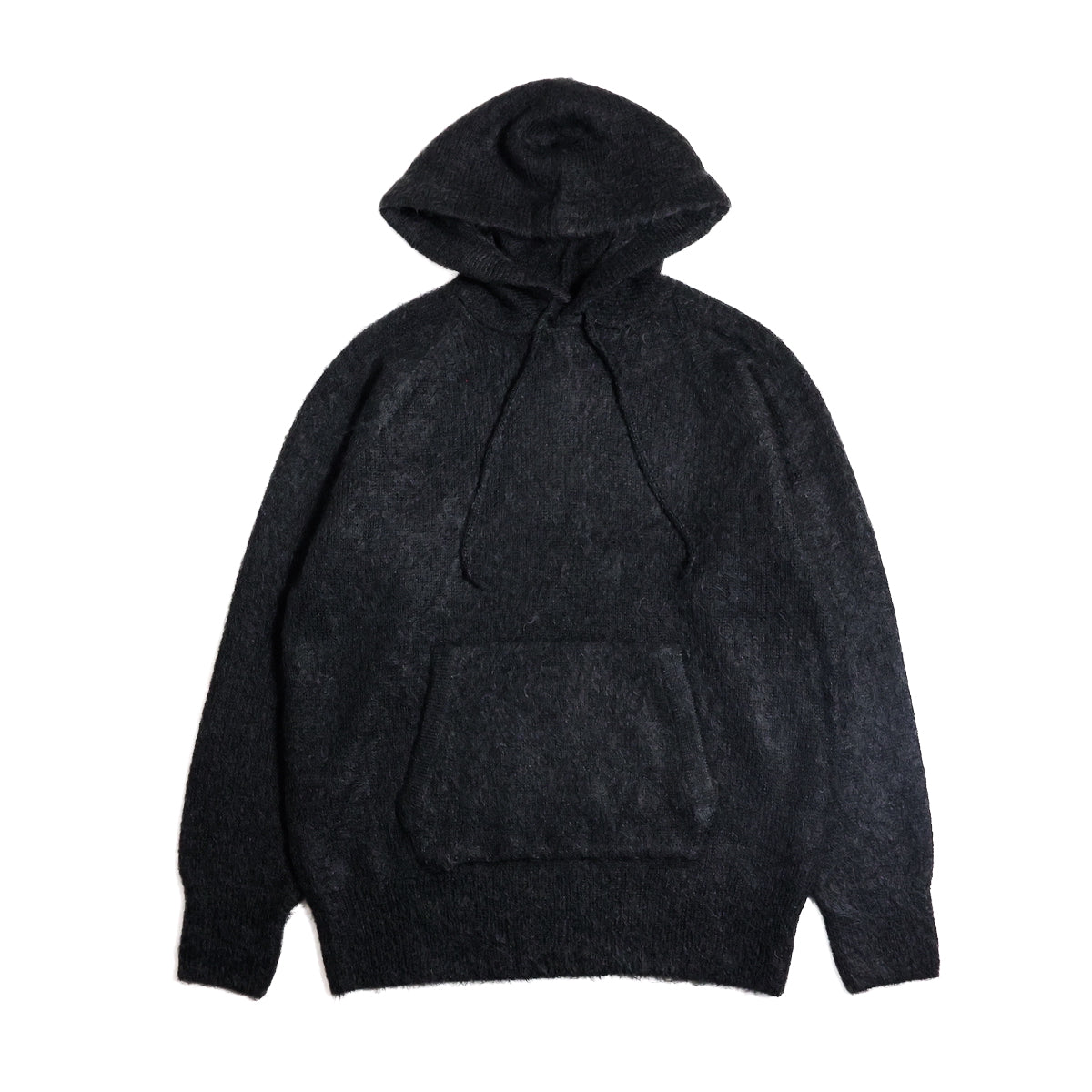 AURALEE 「BRUSHED SUPER KID MOHAIR KNIT P/O PARKA - INK BLACK