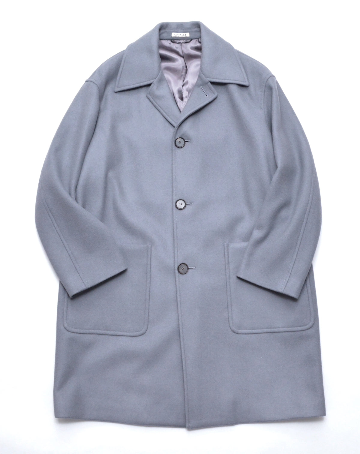 AURALEE 「 DOUBLE CLOTH LIGHT MELTON SOUTIEN COLLAR COAT 」 – SISTER