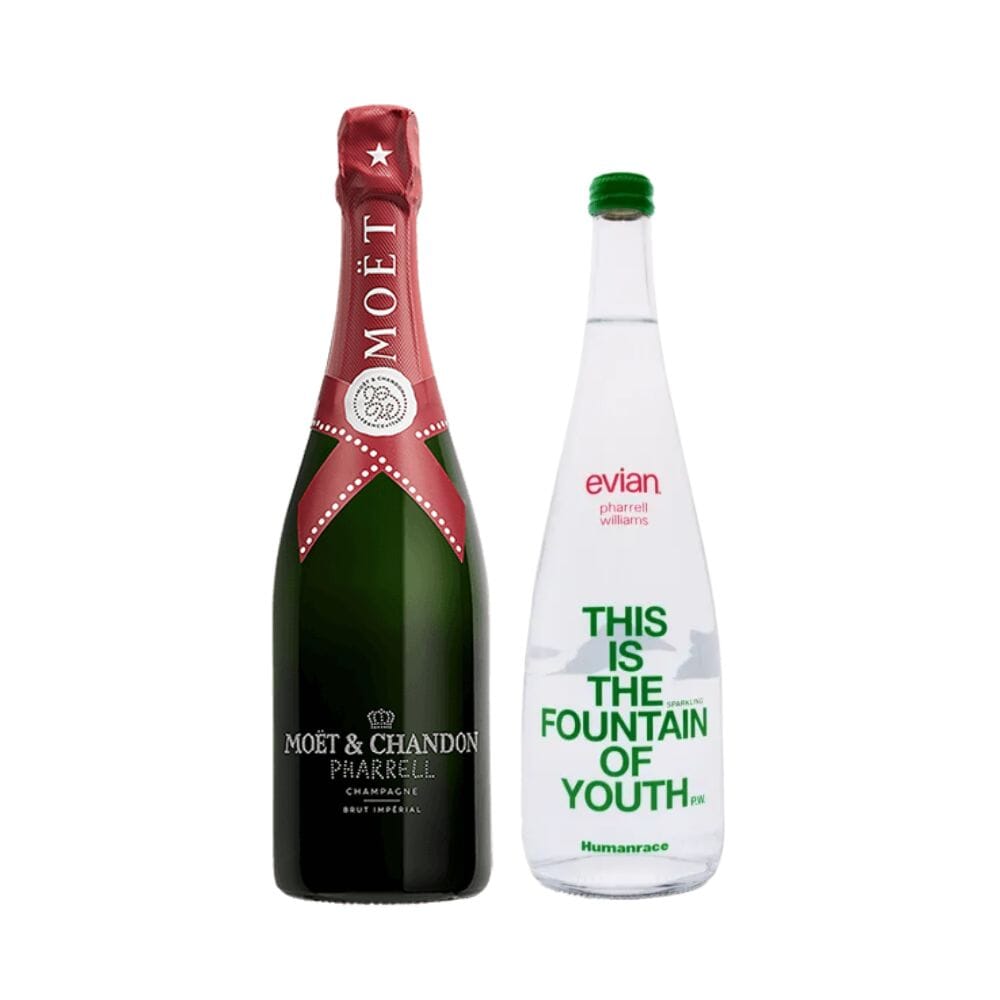 Pharrell Williams Moet & Chandon Imperial Brut Champagne X Evian