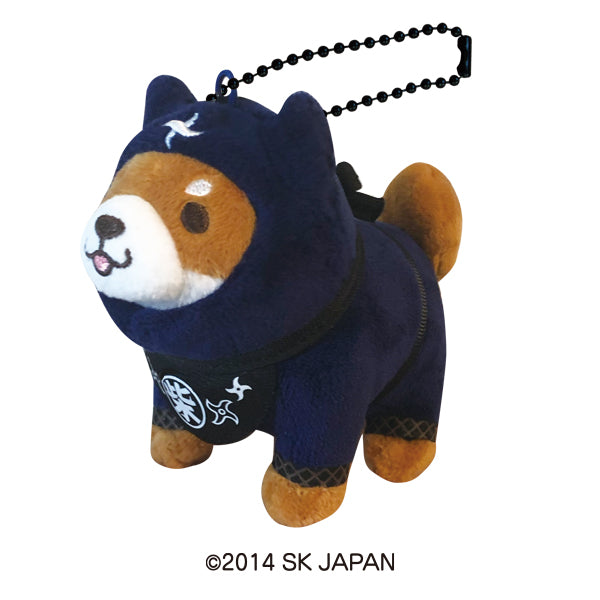 忠犬もちしば ぬいぐるみボールチェーン（おかか・忍者） – きゃらマルシェ