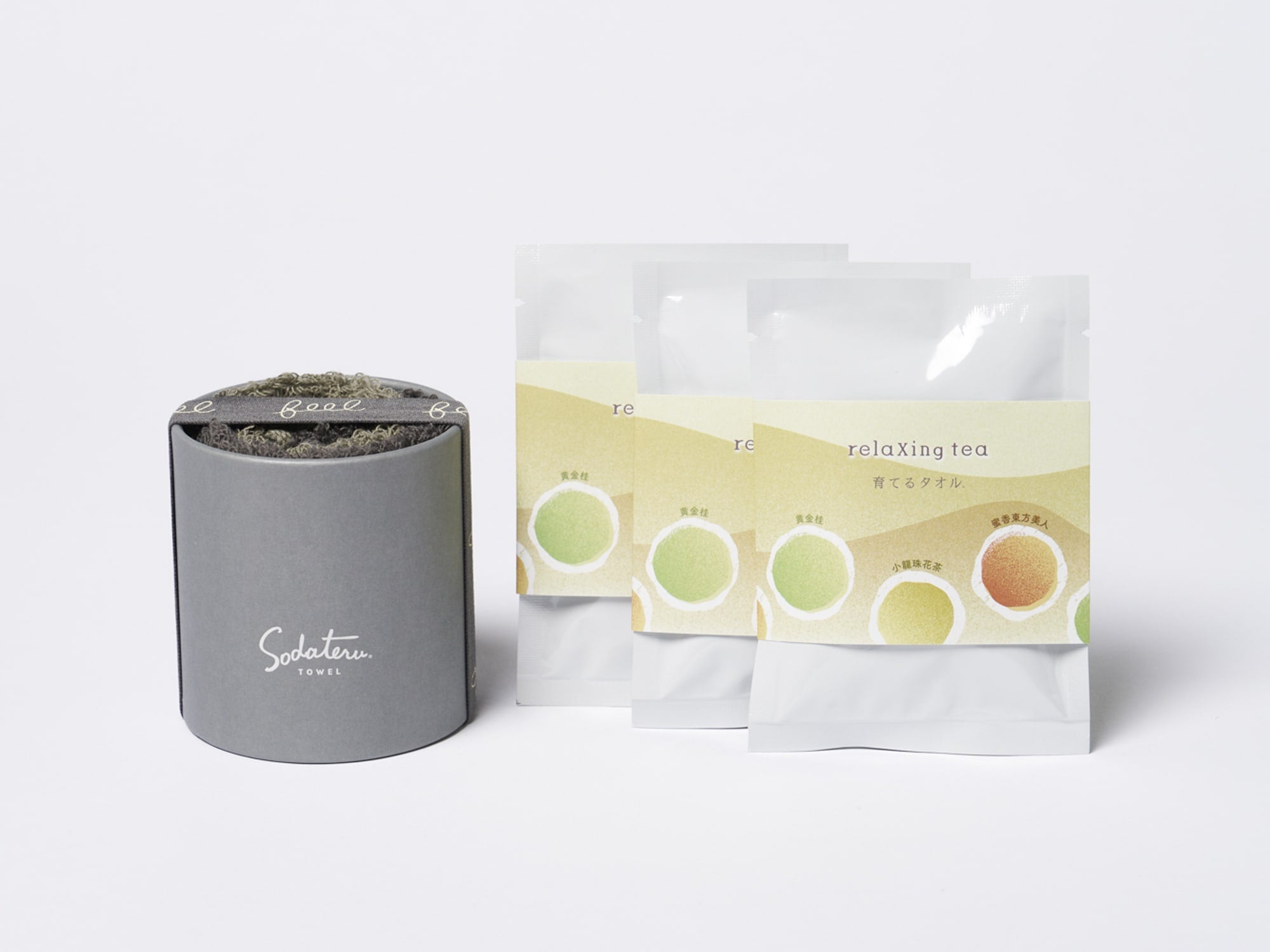 feel プチハンドロール＋遊茶 relaxing tea(3種各1包)ギフトセット
