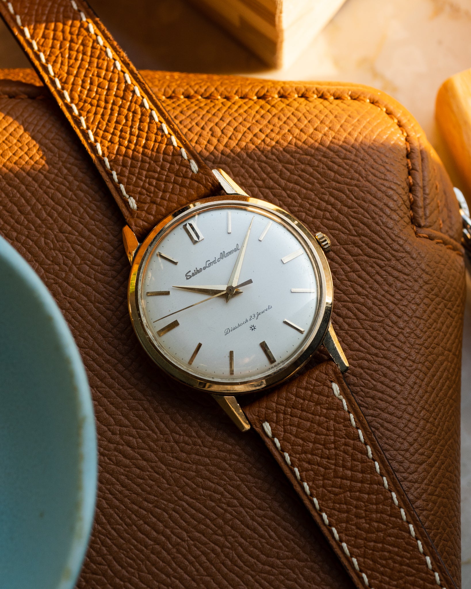 セイコー ロードマーベル 彫刻ロゴ 14K ゴールドフィルド 1960 年 5 月