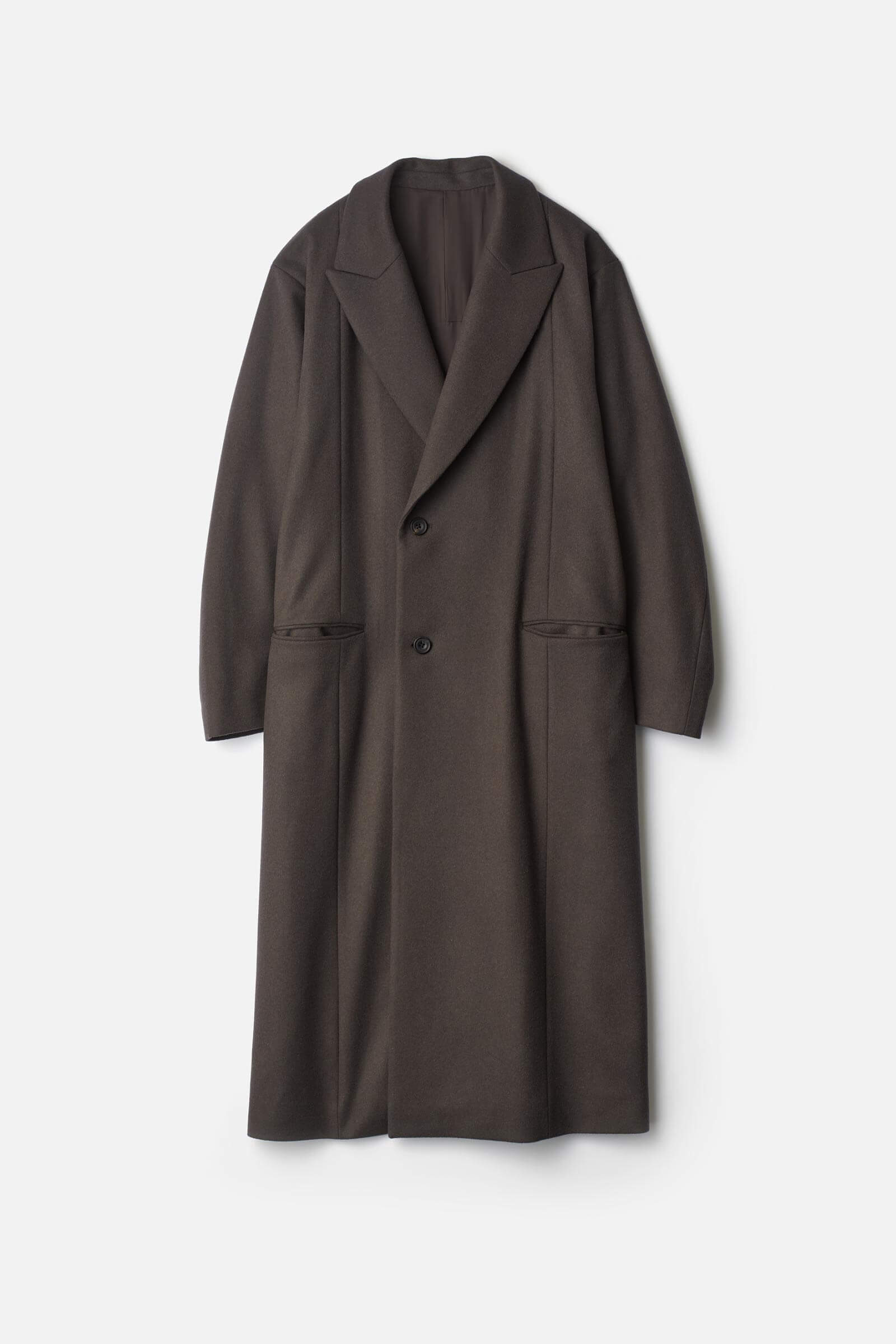 OVERSIZED MAXI-LENGTH PEAK LAPEL COAT – ssstein