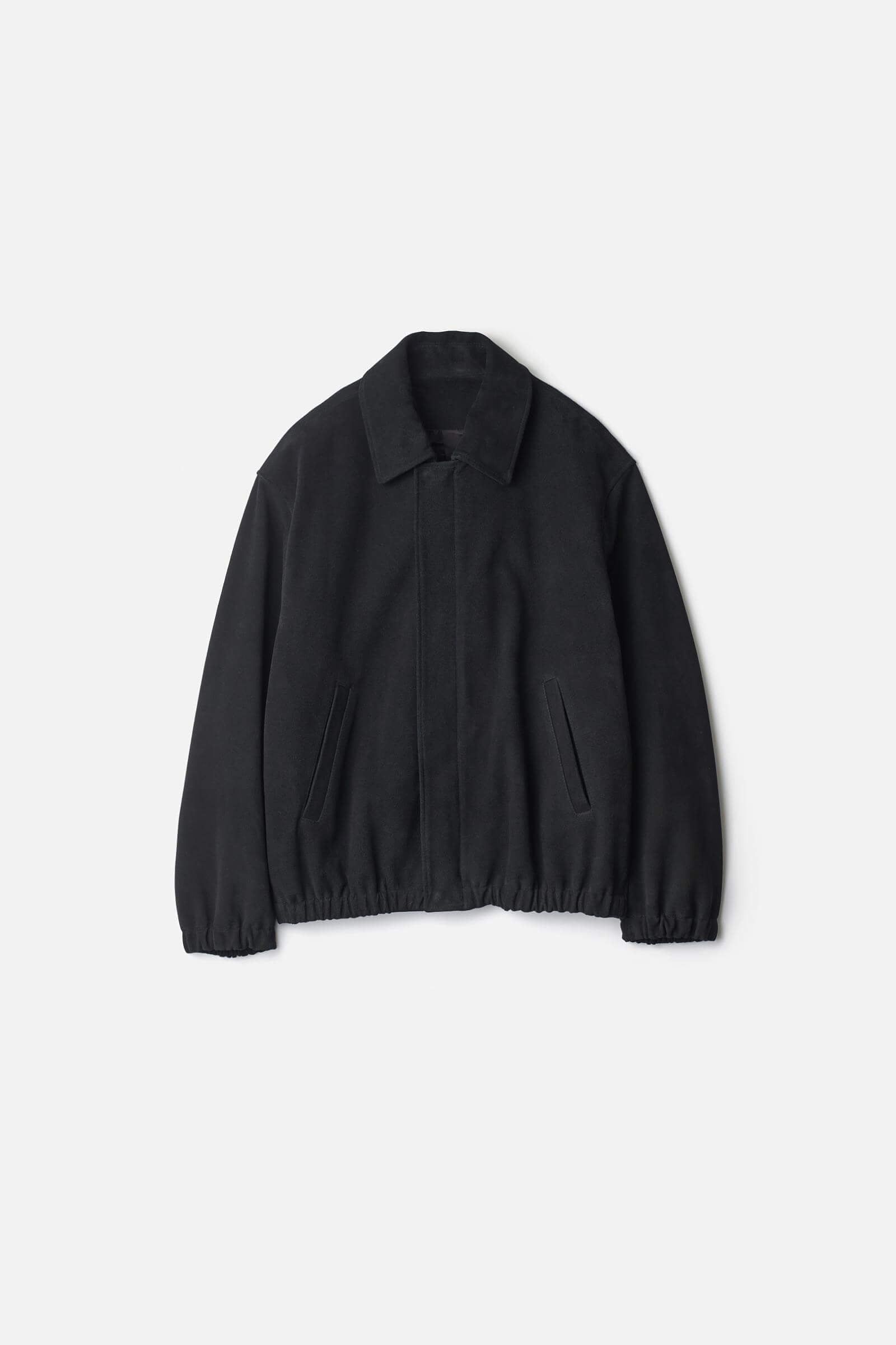 COW SUEDE ZIP SHORT JACKET – ssstein