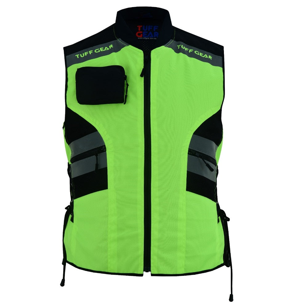Tuff Gear Safety Fluro Yellow Hi Vis Vest/Jacket