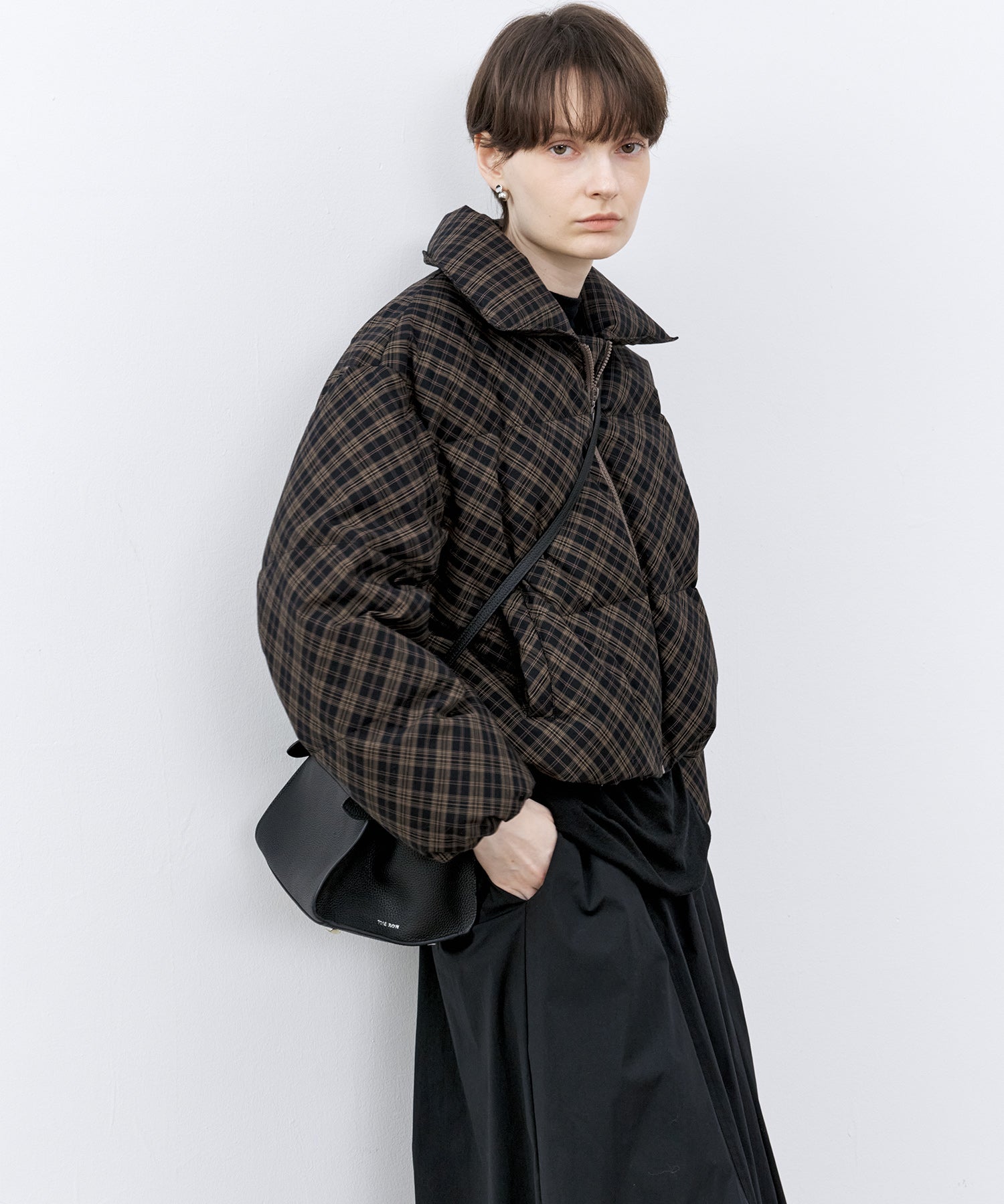 Check Short Down Jacket(チェック柄 ショートダウンジャケット)