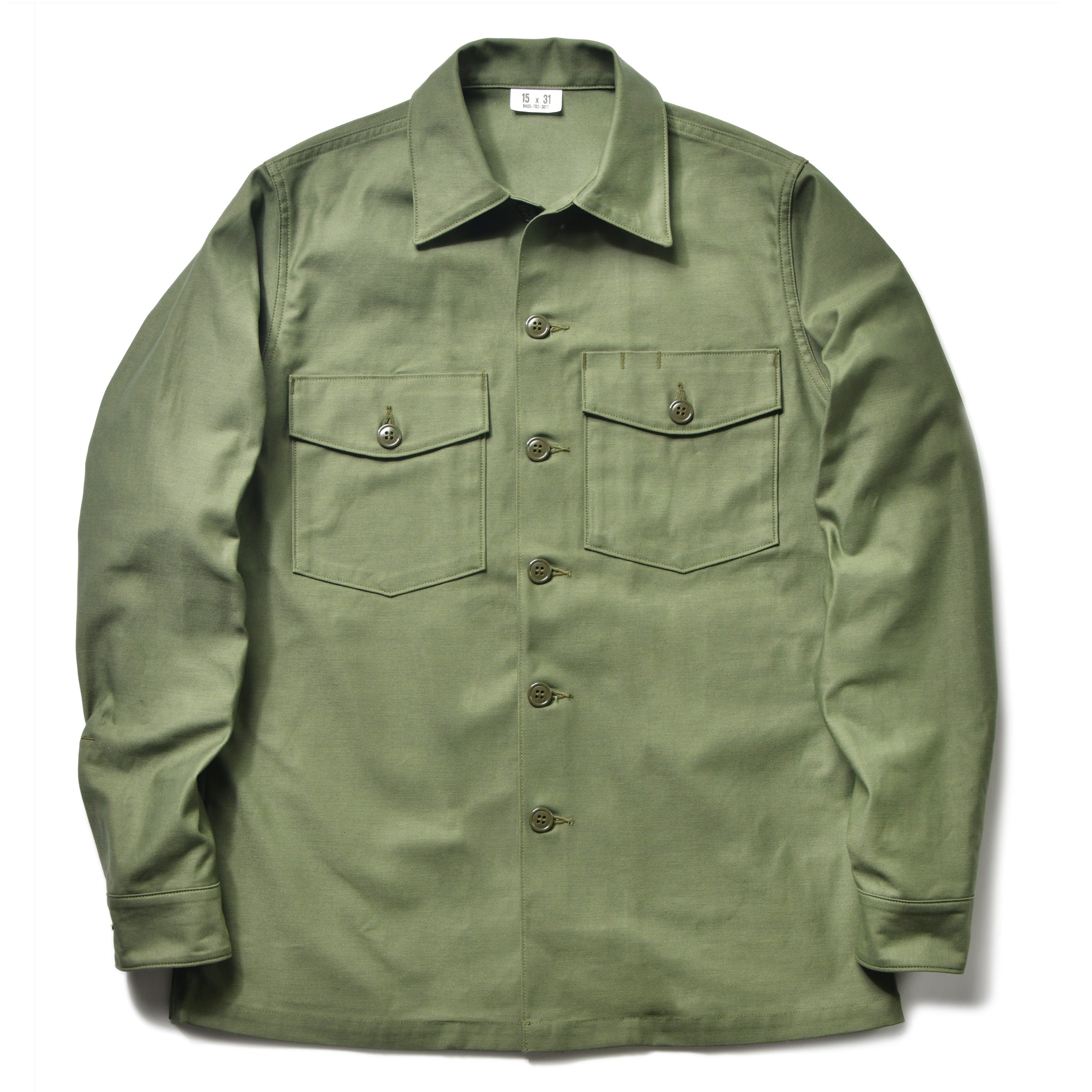 SHIRT, MAN'S, COTTON SATEEN, OG-107 – The Real McCoy's