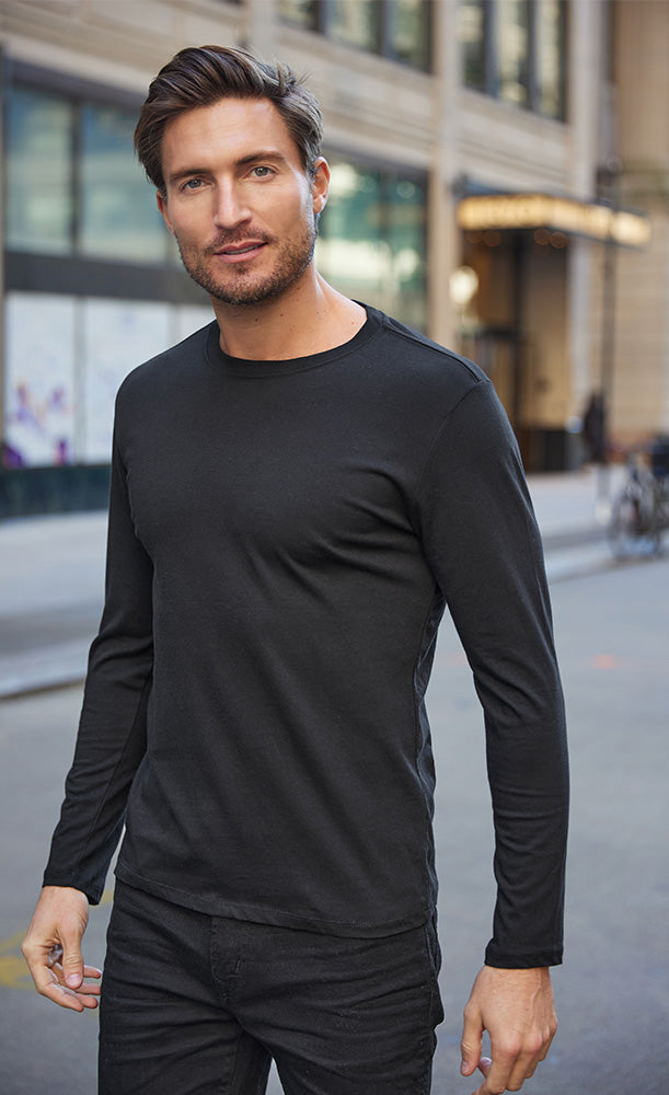 100LS • Unisex Ultimate CVC Long-Sleeve Tee – Threadfast Apparel