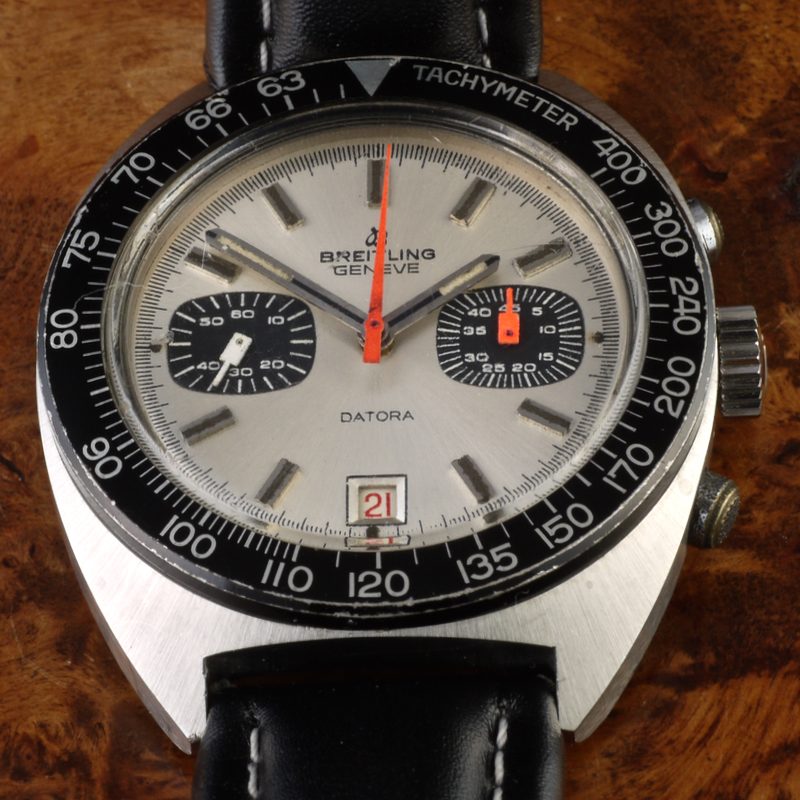 1973 Breitling Datora 2034-3, Panda dial, 40mm cushion case