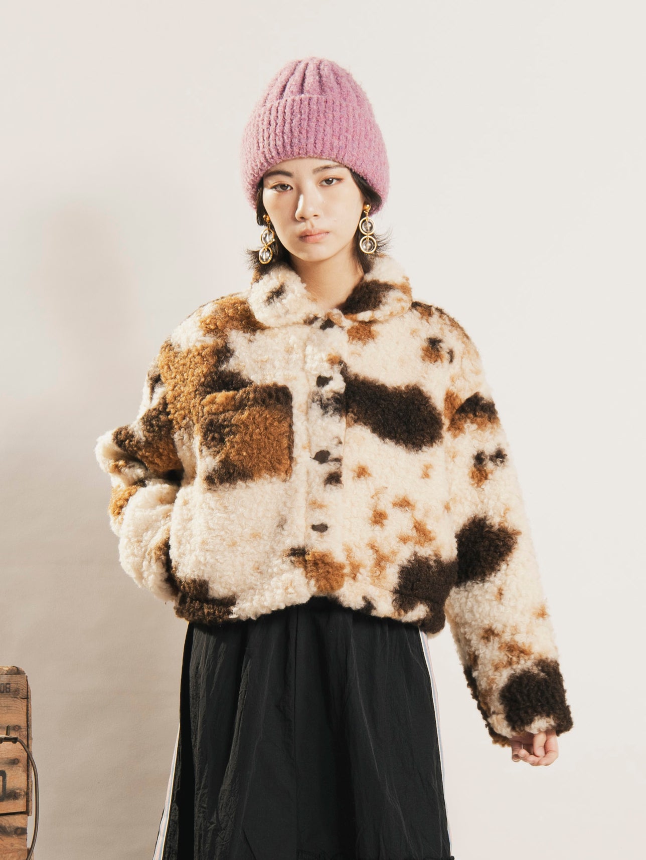 Meridian アニマル柄 フェイクシープファー ジャケット – 古着屋Top of