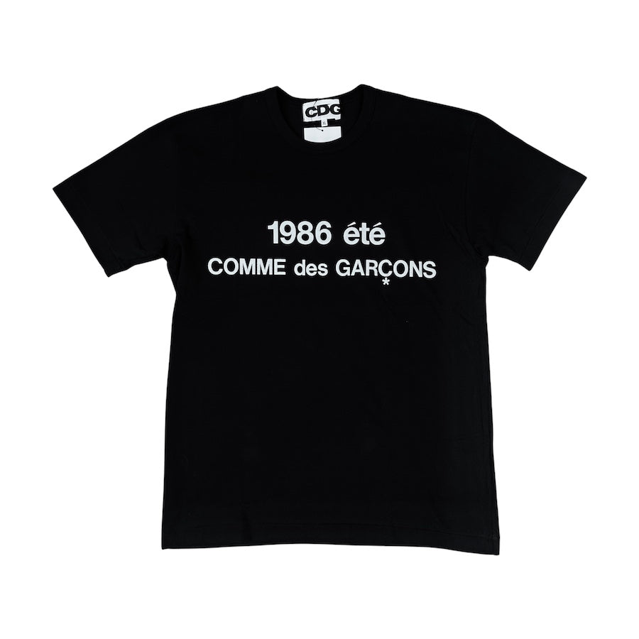 NEW) COMME DES GARÇONS 1986 T-SHIRT - BLACK – Top Floor Gallery
