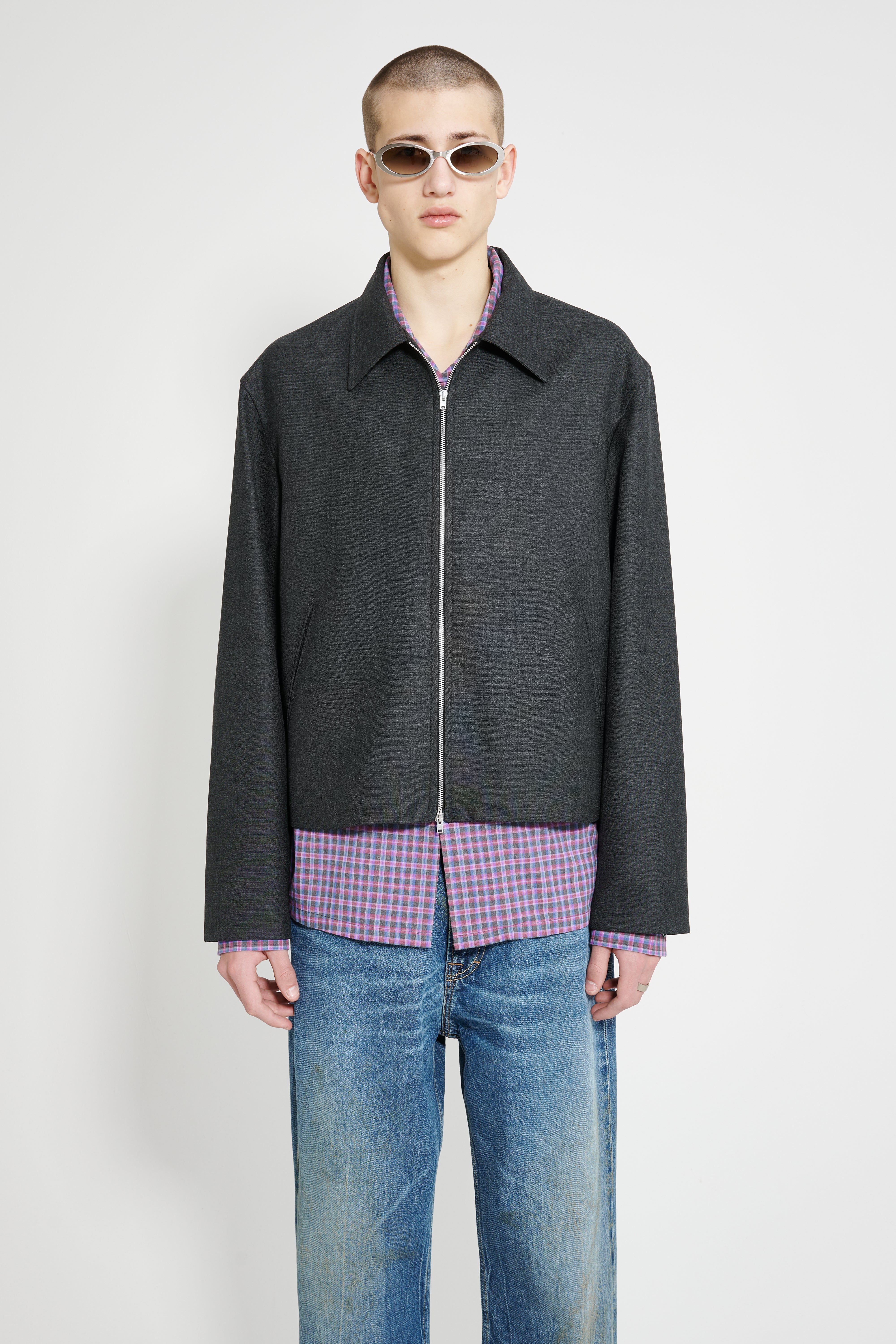 Our Legacy Mini Jacket Premium Charcoal Office Wool – Très Bien