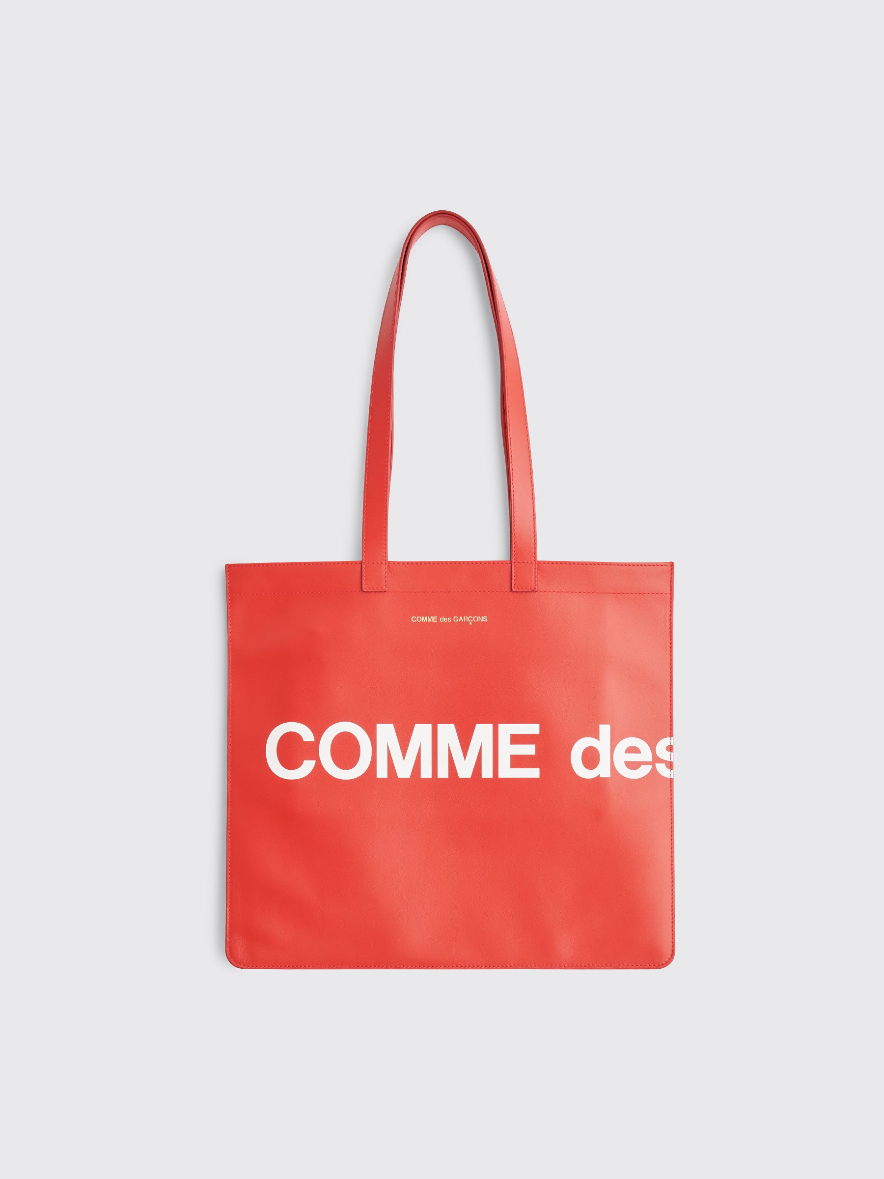 Comme des Garçons Wallet Huge Logo Leather Bag Red – Très Bien