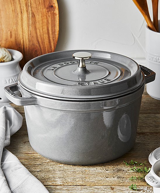 Staub Cast Iron 5 QT Tall Cocotte - Graphite