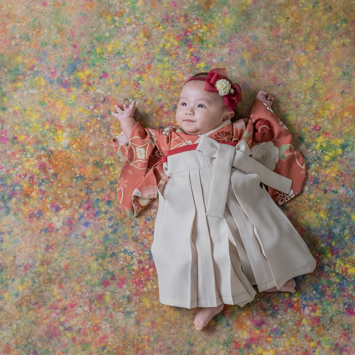 かれん袴 女の子 ベビー袴 お食い初めや初節句の衣装に – tsukihana