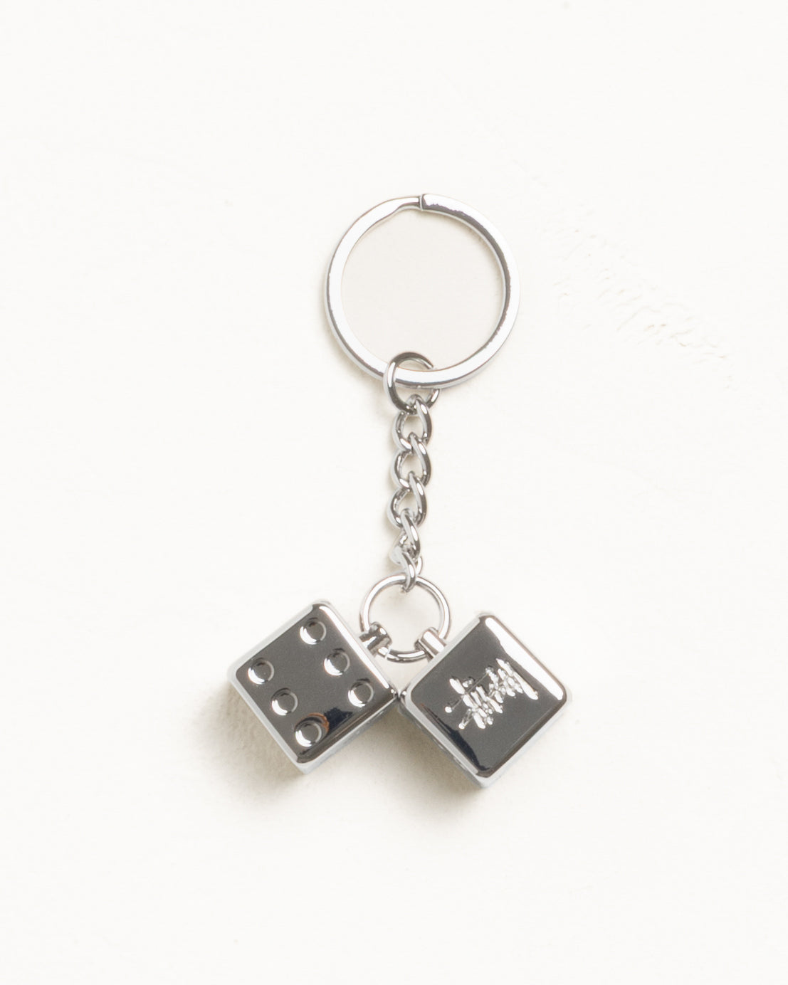 Metal Dice Keychain – Silver | Accessories | Stüssy UK