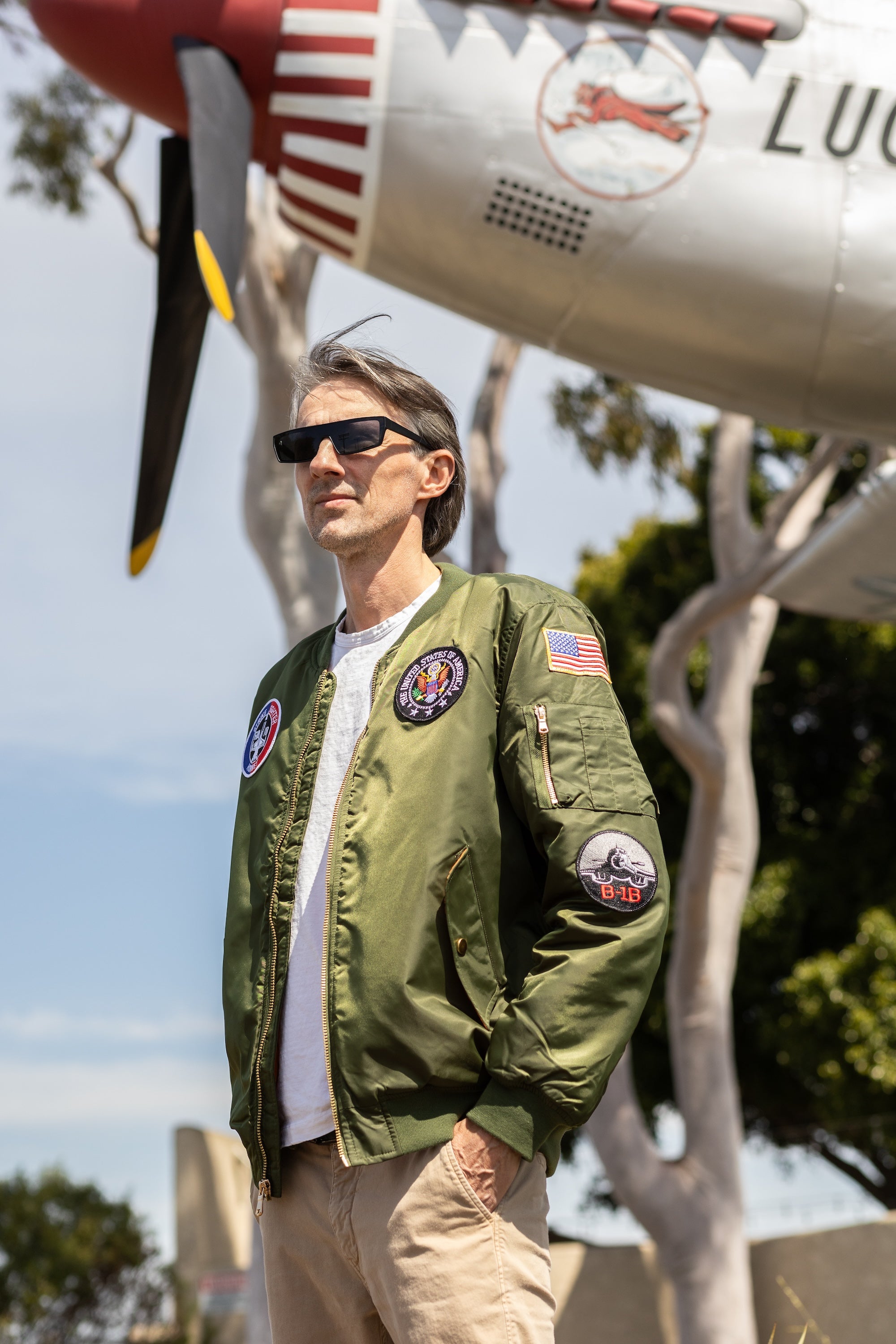 Adult MA-1 Flight Jacket – Sage Green – Up and Away
