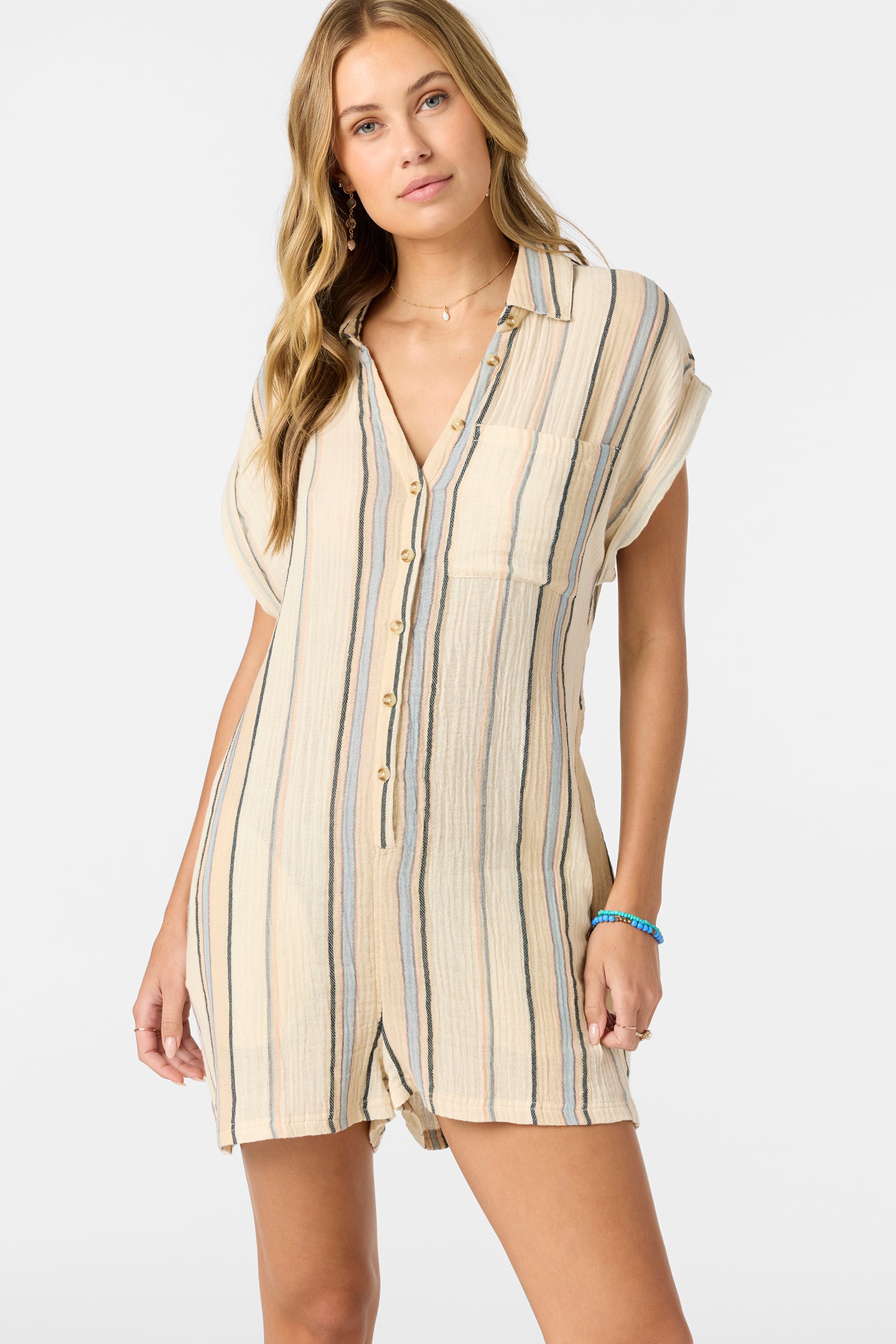 Kamilla Stripe Romper - Tapioca | O'Neill
