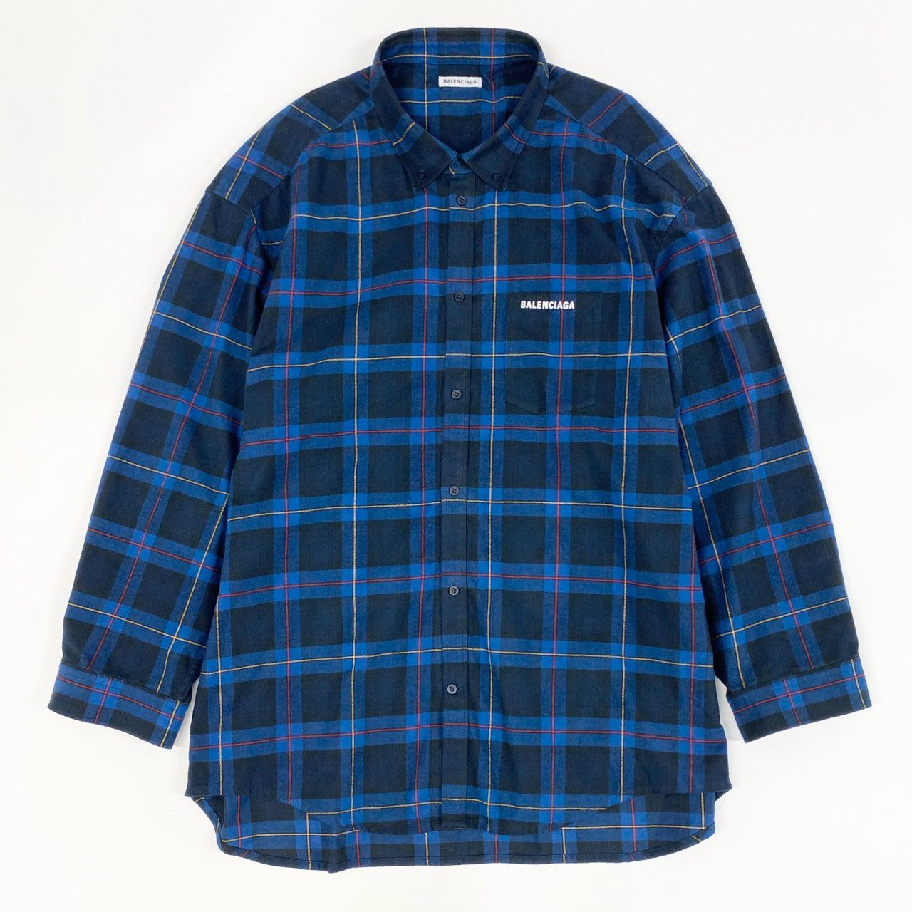 48h15 BALENCIAGA バレンシアガ ブロックチェック オーバーサイズ